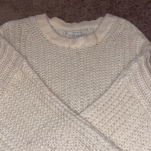 AE crop, over sized sweater